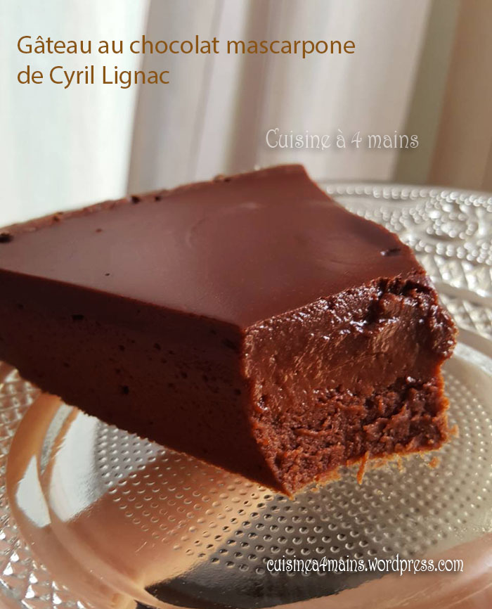 Gâteau au chocolat et au mascarpone de Cyril Lignac ...